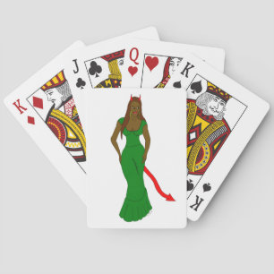 duivel meisje pokerkaarten