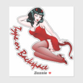 Duivel Meisje Sticker Persoonlijke Pin-up Decals (Vel)