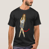 duivel meisje   t-shirt (Voorkant)