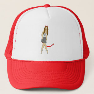 duivel meisje trucker pet