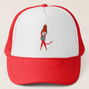 duivel meisje  trucker pet