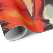  duivel meisjes illustratie cadeaupapier (Rol Hoek)