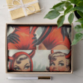  duivel meisjes illustratie tissuepapier (Geschenk)