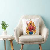 Duivel met drietand kussen (Stoel)