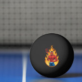 Duivel met drietand pingpongbal (Net)