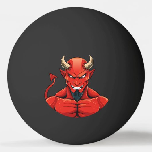 Duivel pingpongbal (Achterkant)