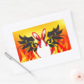 DUIVEL RECHTHOEKIGE STICKER (Envelop)