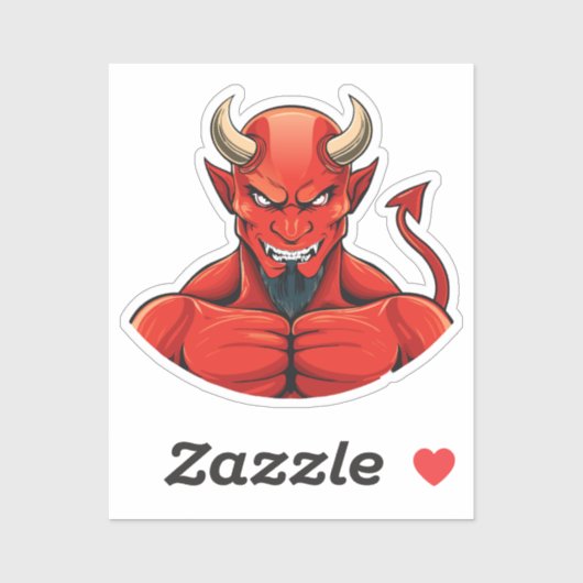 Duivel  sticker (Vel)