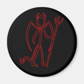 Duivel - Stickman Magnet (Voorkant)