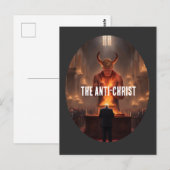 Duivel Trump De Anti-Christus Bidden Briefkaart (Voorkant / Achterkant)