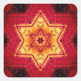 Duivel vloer - patronen klassieke ronde sticker