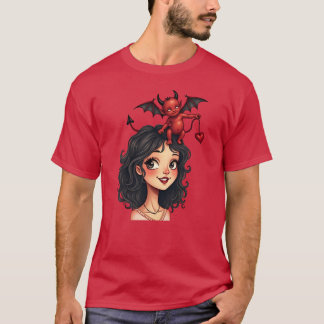 Duivel vrienden liefhebben t-shirt