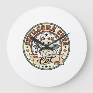 Duivelcore Mooie Kat Duivelcore Mooie Kat Vintage Grote Klok