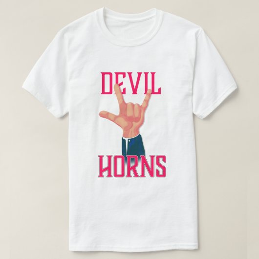 Duivelhoorns T-shirt (Design voorkant)