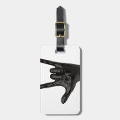 duivelhorens hand bagagelabel (Voorkant verticaal)