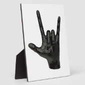 duivelhorens hand fotoplaat (Zijkant)