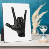 duivelhorens hand fotoplaat (Zijkant)