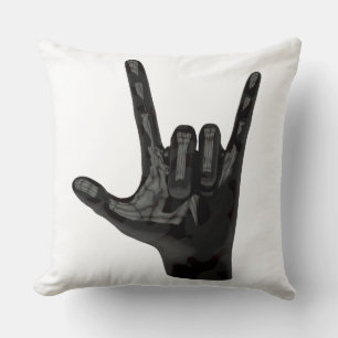 duivelhorens hand kussen