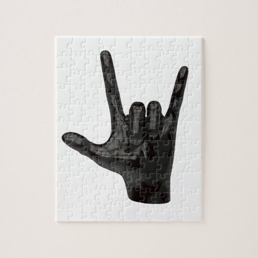 duivelhorens hand legpuzzel (Verticaal)