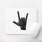 duivelhorens hand muismat (Met muis)
