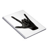 duivelhorens hand notitieboek (Rechterzijde)