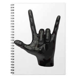duivelhorens hand notitieboek