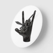 duivelhorens hand ronde klok (Hoek)