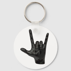 duivelhorens hand sleutelhanger