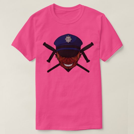 Duivels Officer geen bijschrift T-shirt (Design voorkant)