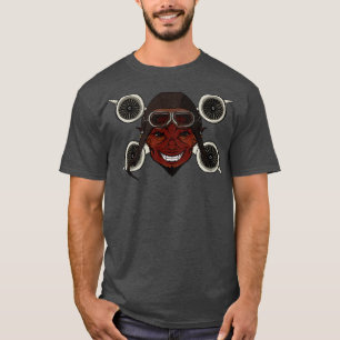 Duivels Piloot geen bijschrift T-shirt