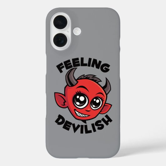 Duivels Schattig Lachende Duivel Case-Mate iPhone Case (Achterkant)