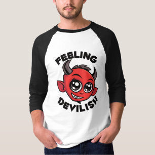 Duivels Schattig Lachende Duivel T-shirt