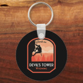 Duivels Toren Wyoming Rots klimmen Sleutelhanger (Voorkant)