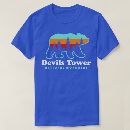 Duivels Tower National Monument Wyoming Black Hill T-shirt (Design voorkant)
