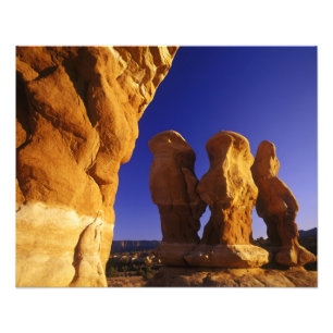 Duivels Tuin in de Grand Staircase Escalante Foto Afdruk