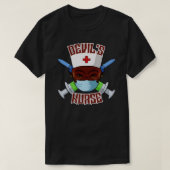 duivels verpleegster t-shirt (Design voorkant)