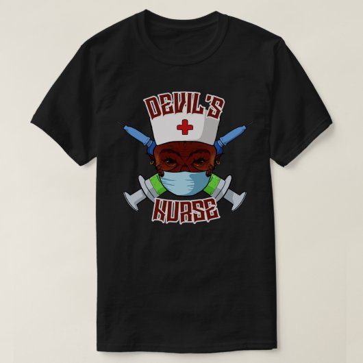 duivels verpleegster t-shirt (Design voorkant)