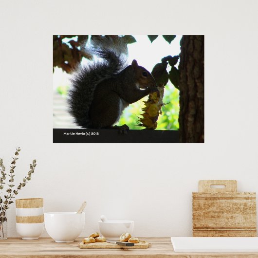 Duivels Zonnebloem Poster (Keuken)