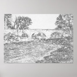 Duivelsbrug en Stanley Bridge Kirkby Lonsdale Poster