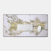 Duivelsbrug Kirkby Lonsdale Potloodschets Bureaumat (Keyboard & Muis)