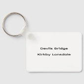 Duivelsbrug Kirkby Lonsdale Potloodschets Sleutelhanger (Achterkant)