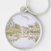 Duivelsbrug Kirkby Lonsdale Potloodschets Sleutelhanger (Voorkant)