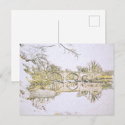 Duivelsbrug schets, Kirkby Lonsdale Briefkaart (Voorkant / Achterkant)