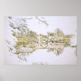 Duivelsbrug schets, Kirkby Lonsdale Poster