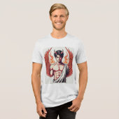 Duivelse Design Tri-Blend Shirt (Voorkant volledig)