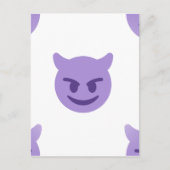 duivelse emoji briefkaart (Voorkant)