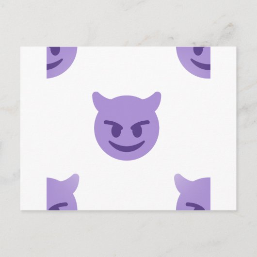 duivelse emoji briefkaart (Voorkant)