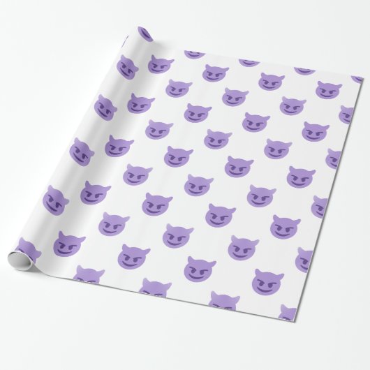 duivelse emoji cadeaupapier (Uitgerold)