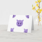 duivelse emoji kaart (Gele Bloem)
