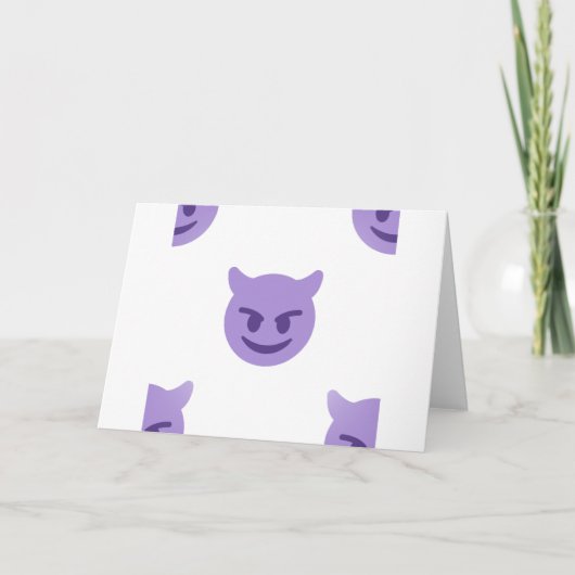 duivelse emoji kaart (Voorkant)